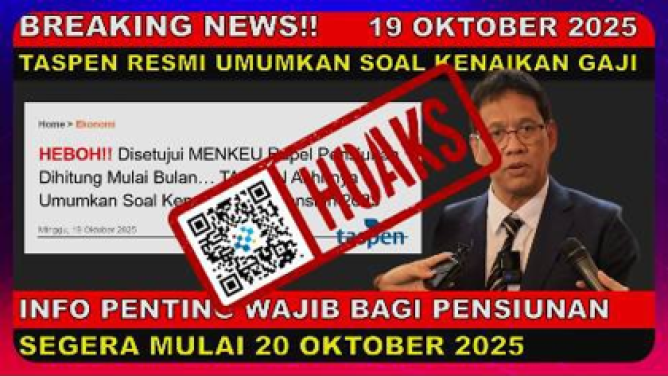 Awas HOAKS! Kenaikan Gaji PNS dan Pensiunan Tahun 2025!